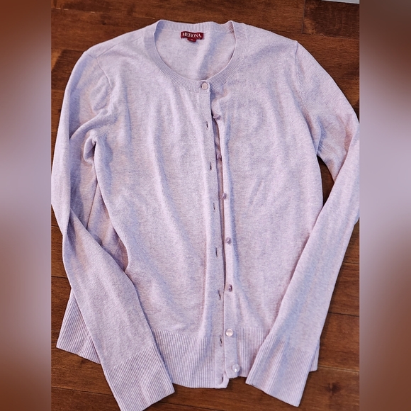 Merona Light Purple Button Up Sweater - Picture 3 of 14
